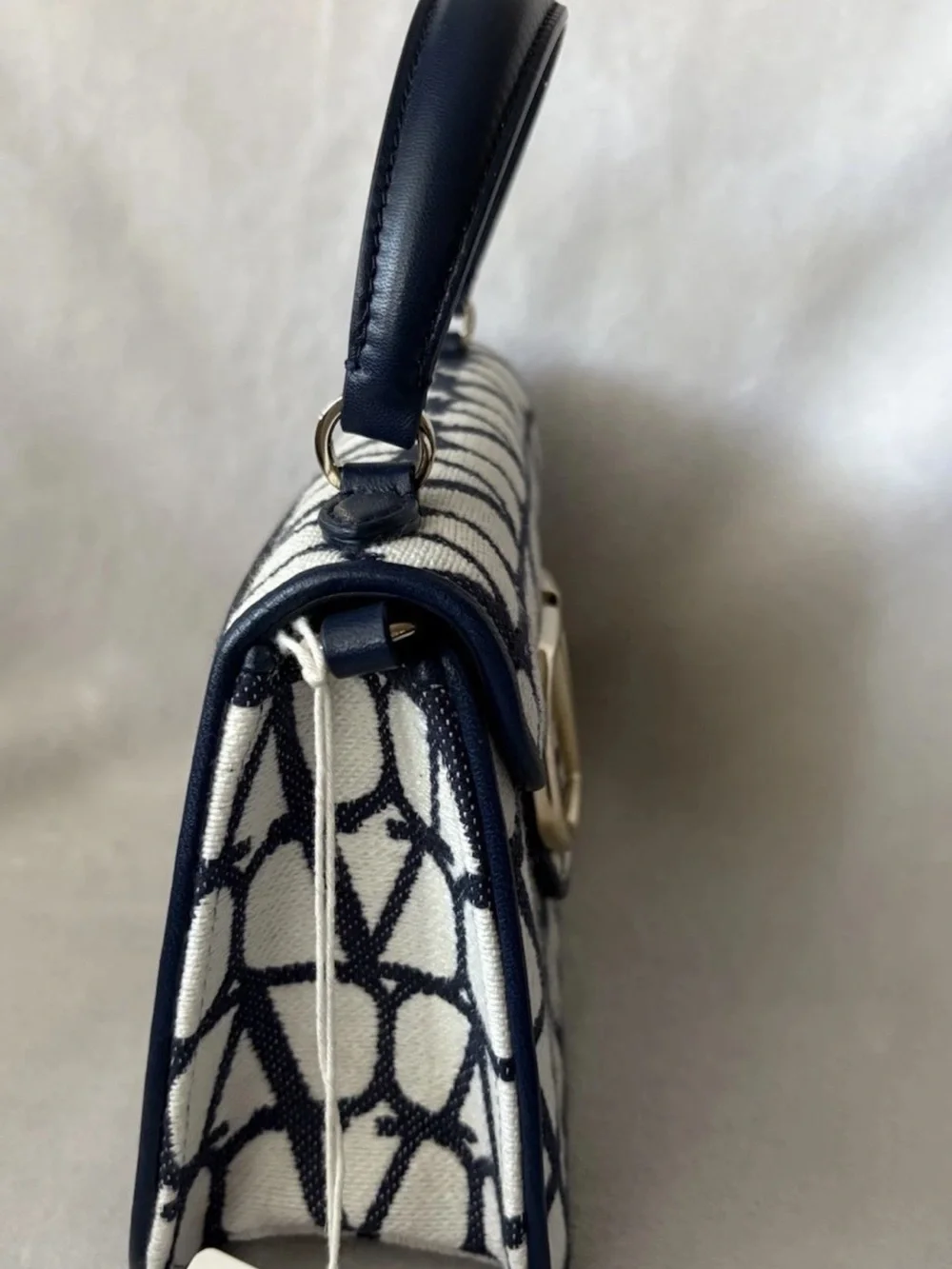 NWT Valentino Iconographe V Logo Boston Top Handle Bag